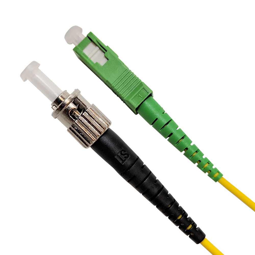 Fiber Optic Cable Patch Cord, Singlemode, Simplex SCAPC to STUPC, 2M (6ft)