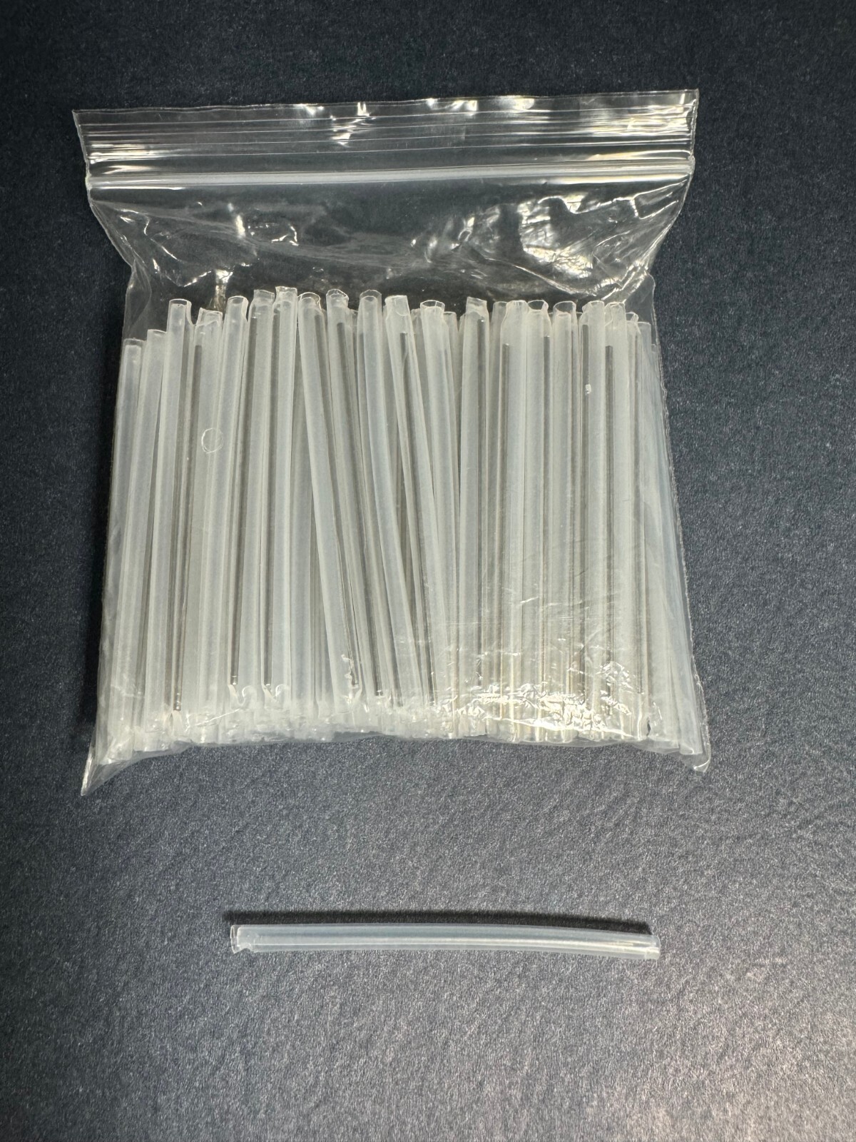 100 Pack 60mm x 1.5mm (3mm OD) Fiber Optic Splice Protector Sleeves Tube Pigtail