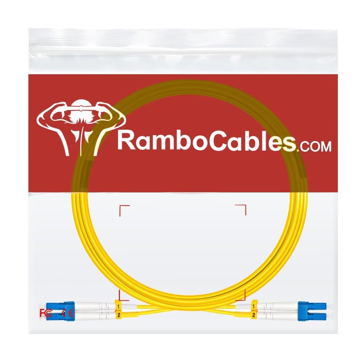 OS2 LC LC Single Mode Fiber Patch Cable 3ft/1m 2 PCS 10G SMF Duplex 9/125m