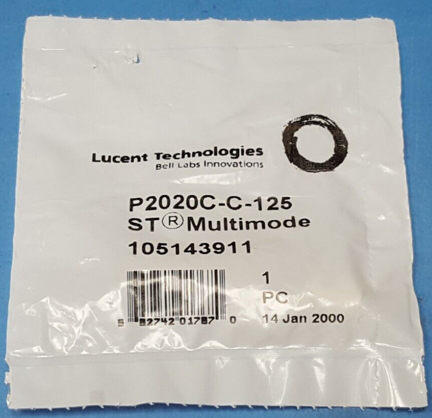 (10 pcs) Fiber Optic ST Connector, P2020C-C-125, LUCENT, 125um, Multi Mode,Plug