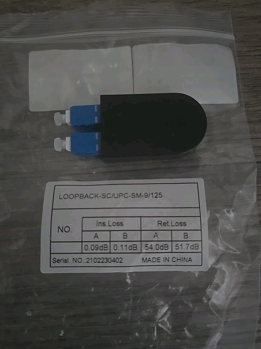 SC Fiber Optic Singlemode SM-9/125μm Loopback Adapter Single Mode SC/UPC Fiber