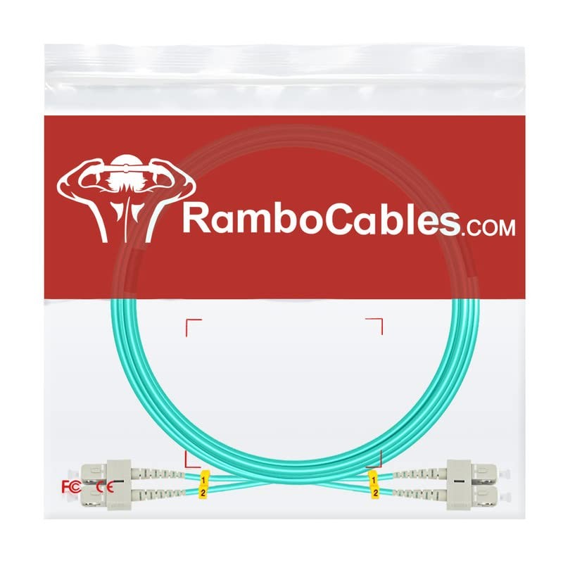 3m 10ft OM3 Multimode Fiber SC To SC Duplex 10G LSZH Patch Cable Jumper