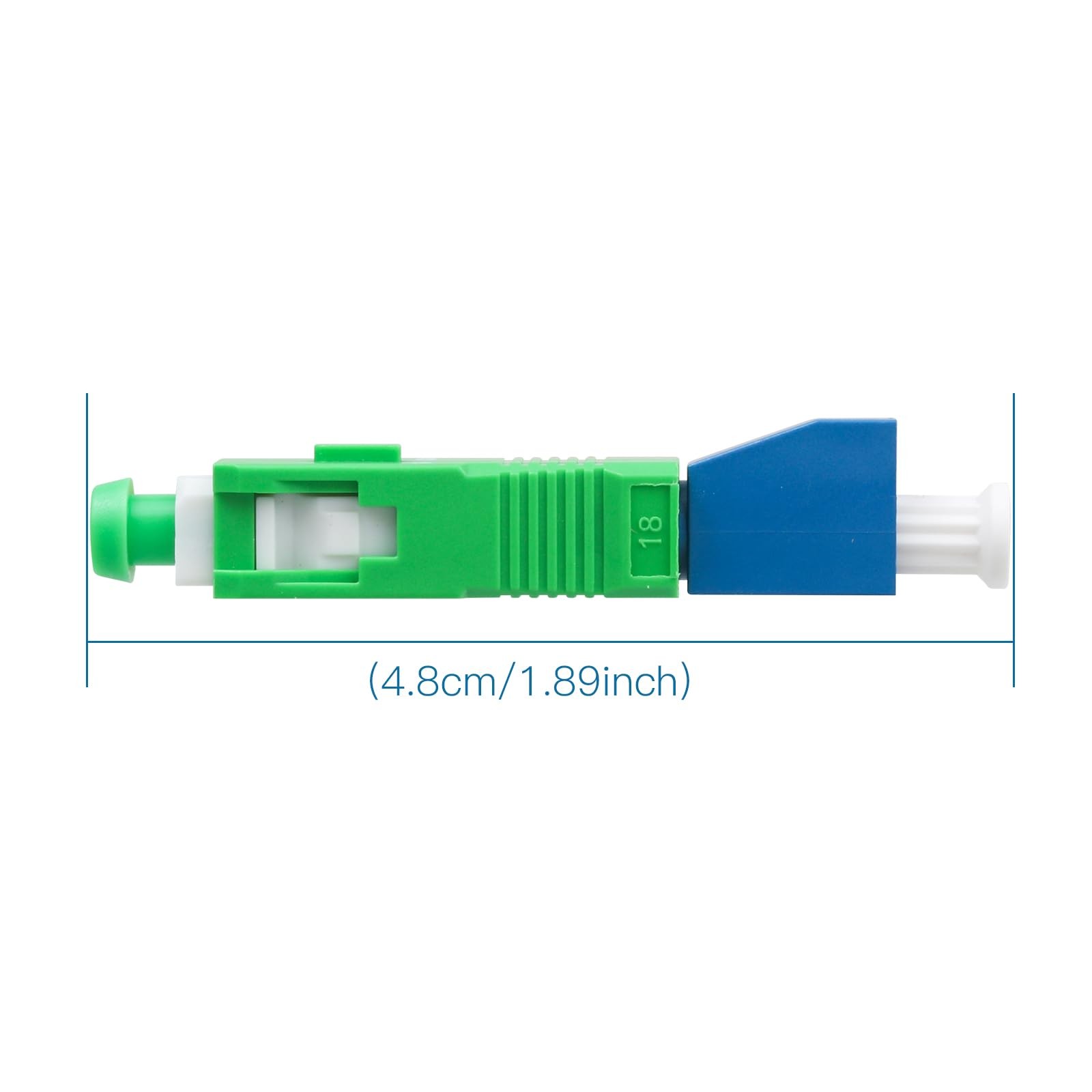– 6PC Single Mode 9/125μm SC/APC Male to LC/UPC Female Hybrid Optical Fiber A…
