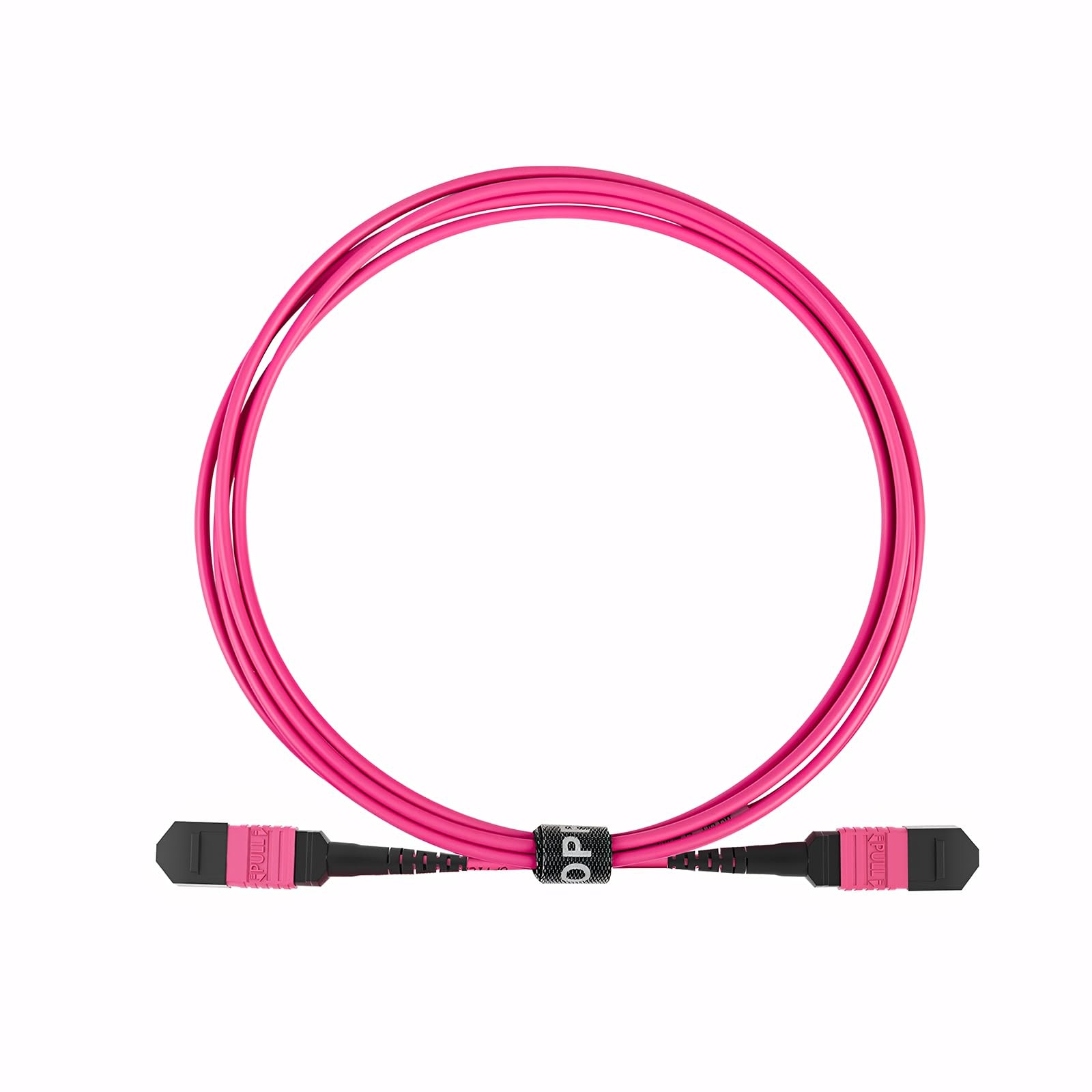 ® MPO Fiber Cable Male to Female 12 Fibers Multimode-OM4 Magenta for 40G QSFP…