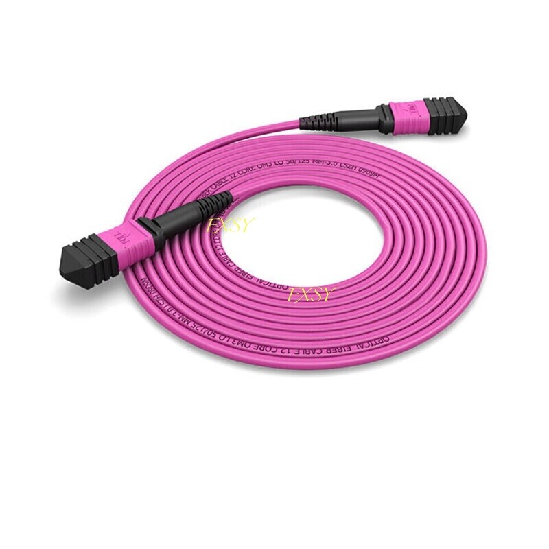 1-40M MPO/PC Male to MPO/PC Female OM4 8|12F Type A Fiber Optical Patch Cord MTP