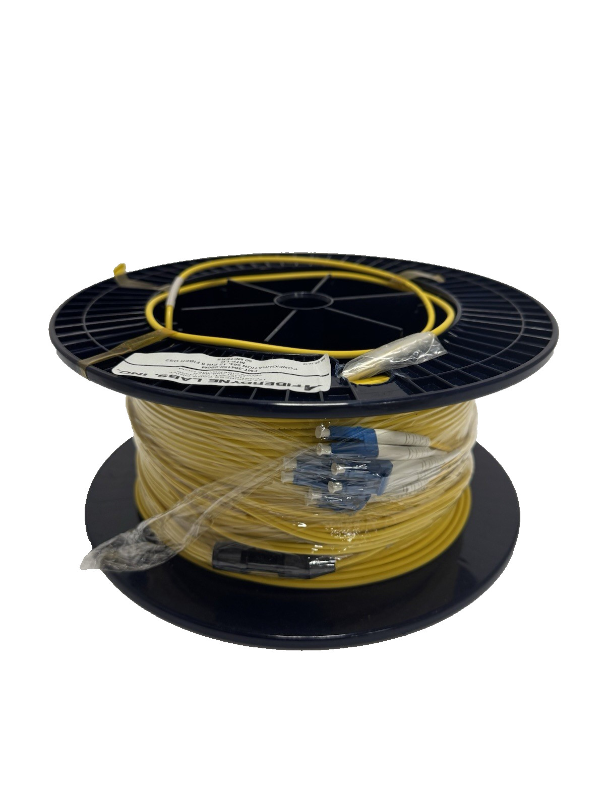Fiber Optic Wire 12 Pin 8 Fiber, OS2 MTP-LC 50 Meter / 150 Feet