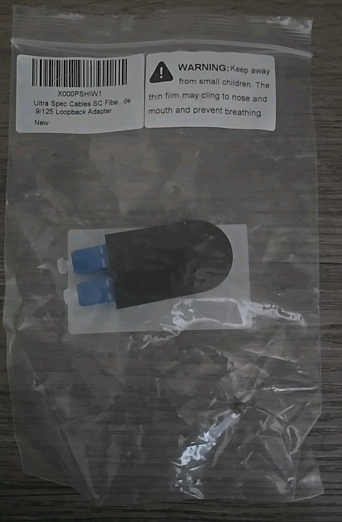 SC Fiber Optic Singlemode SM-9/125μm Loopback Adapter Single Mode SC/UPC Fiber