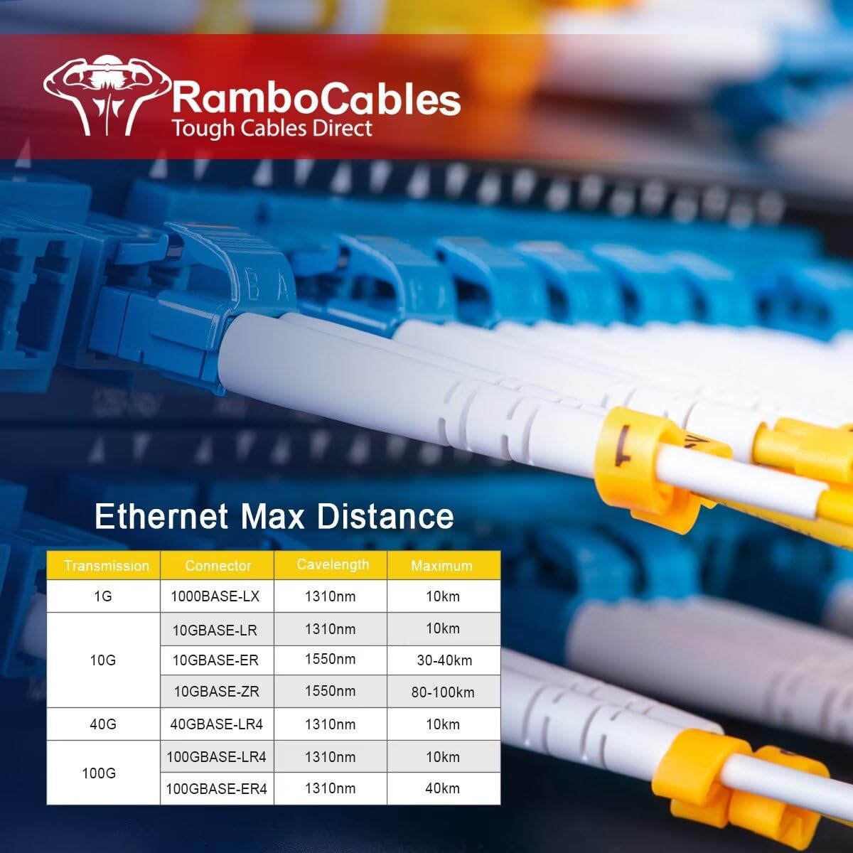 OS2 LC LC Single Mode Fiber Patch Cable 3ft/1m 2 PCS 10G SMF Duplex 9/125m