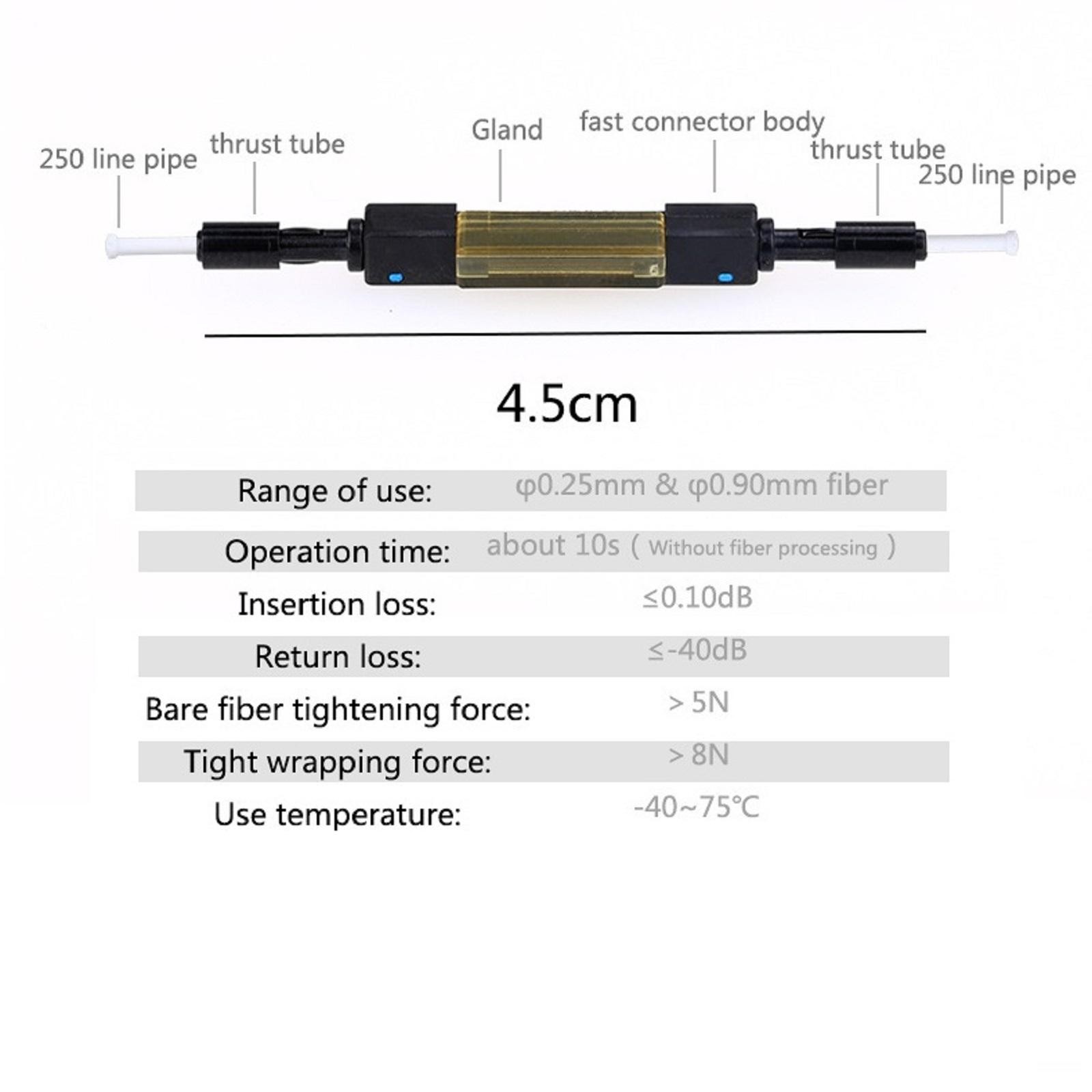 5 Pcs L925B Universal Optical Fiber Cable Wire Quick Fast Splice Connector
