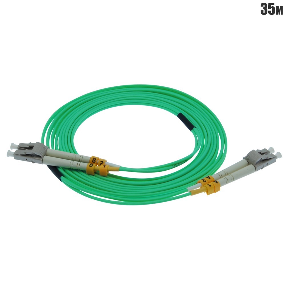 35m 115FT LC to LC OM3 10Gb Duplex 50/125 Multi Mode Optic Fiber Patch Cable