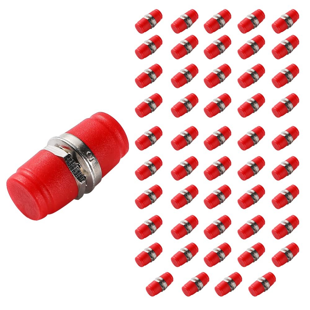 50 PCS Simplex FC to FC Coupler Fiber Optic Adapter D Type Connect Converter