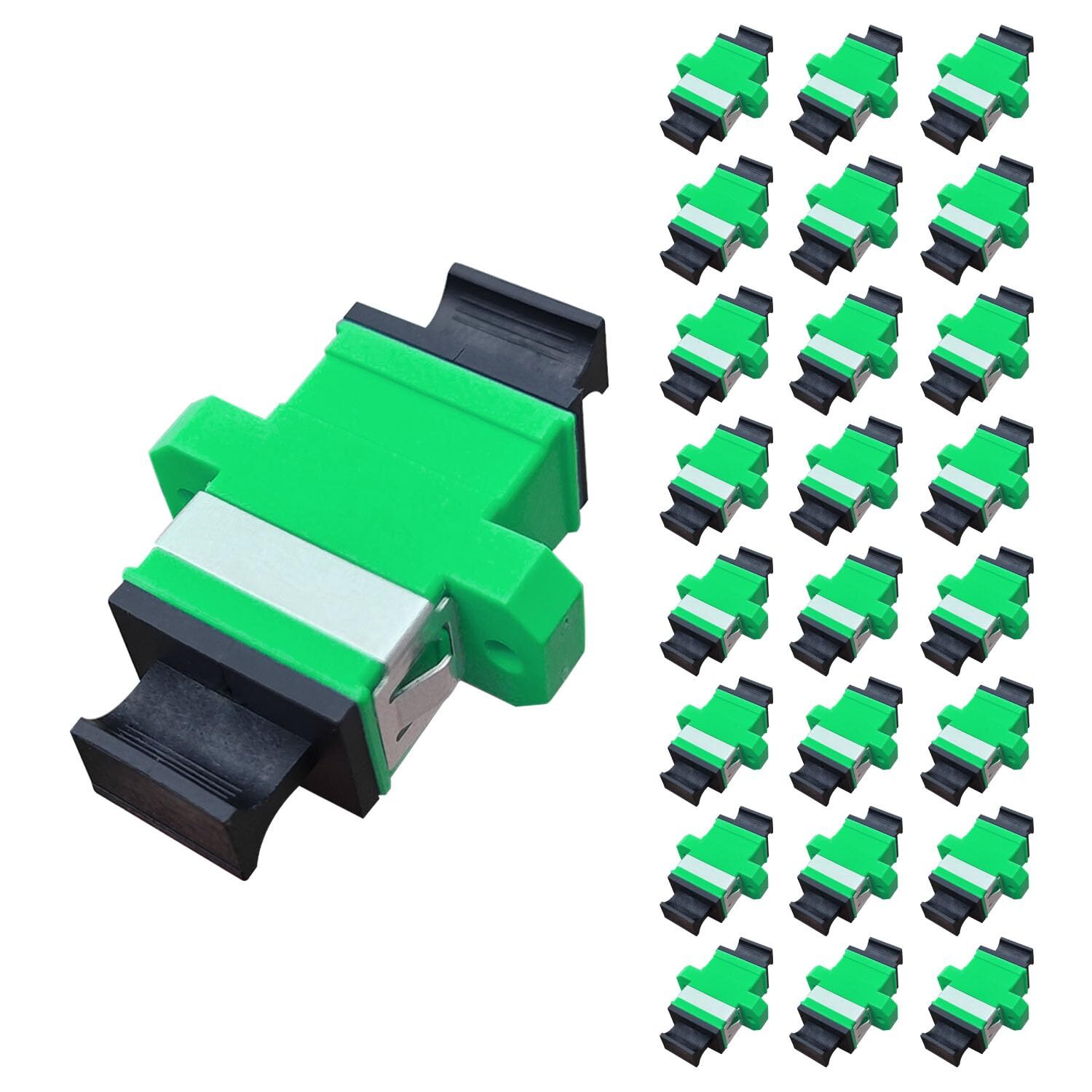 25Pcs MPO to MPO Fiber Optical Patch Cord Couplers, MPO Cable Jumper Connecto…