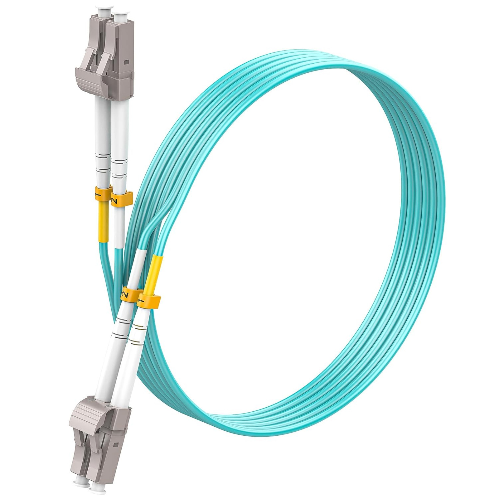 Fiber Optic Patch Cable LC to LC 5M 16ft OM3 Multimode Duplex 50/125µm LSZH