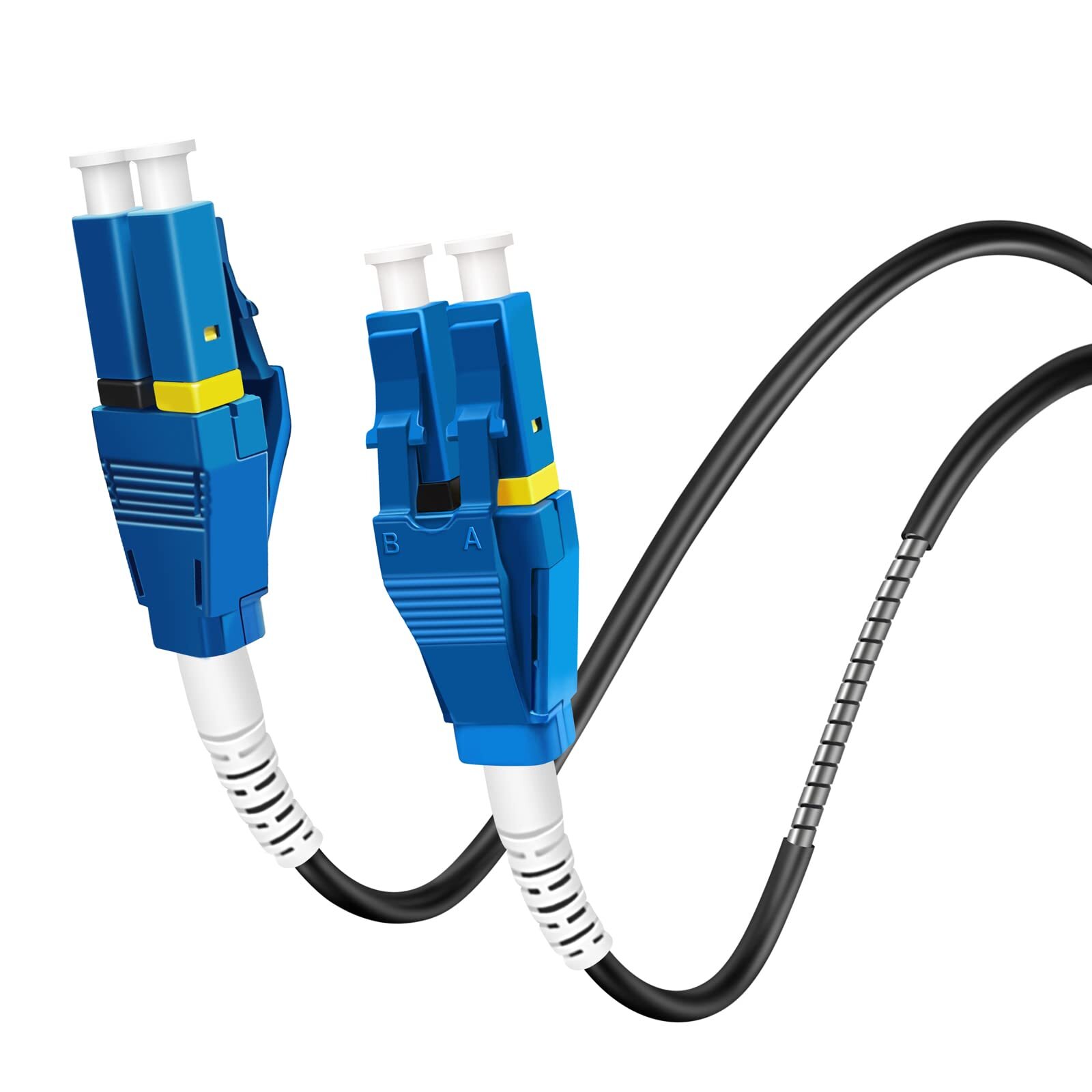 5m LC to LC Uniboot Armored Fiber Patch Cable Single Mode Duplex OS1/OS2