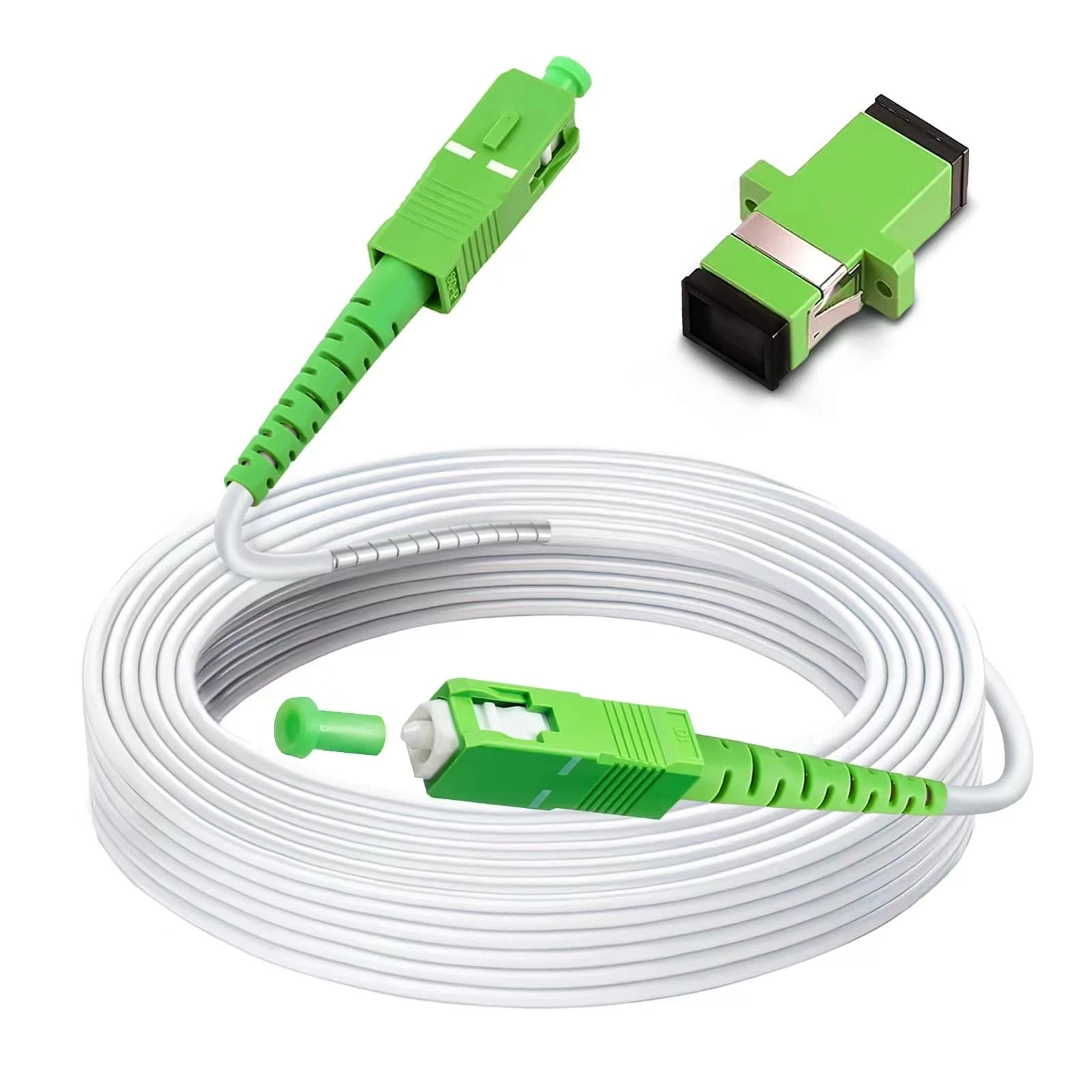 25 Meters SC/APC to SC/APC Fiber Optic Internet Cable Armored Single Mode Pat