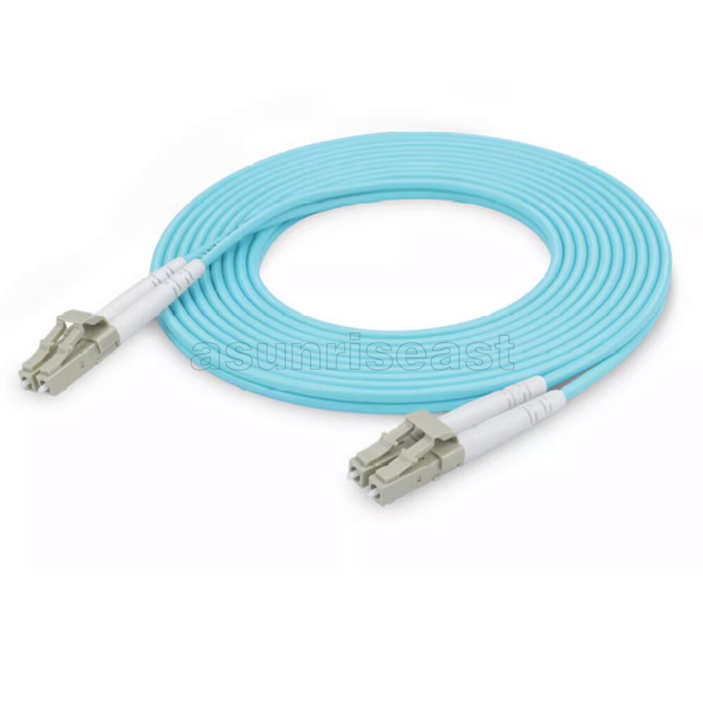 LC UPC to LC UPC 10G OM3 Multimode Duplex Fiber Optic Patch Cord Cable 1-40m lot