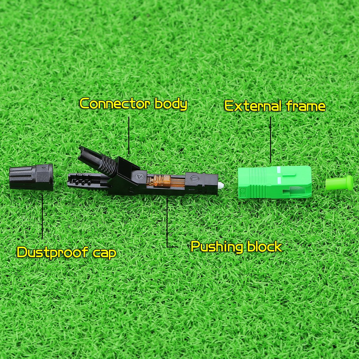 10 Pcs FTTH SC APC Optical Fiber Cable Quick Connector Fast Cold Connection Adap