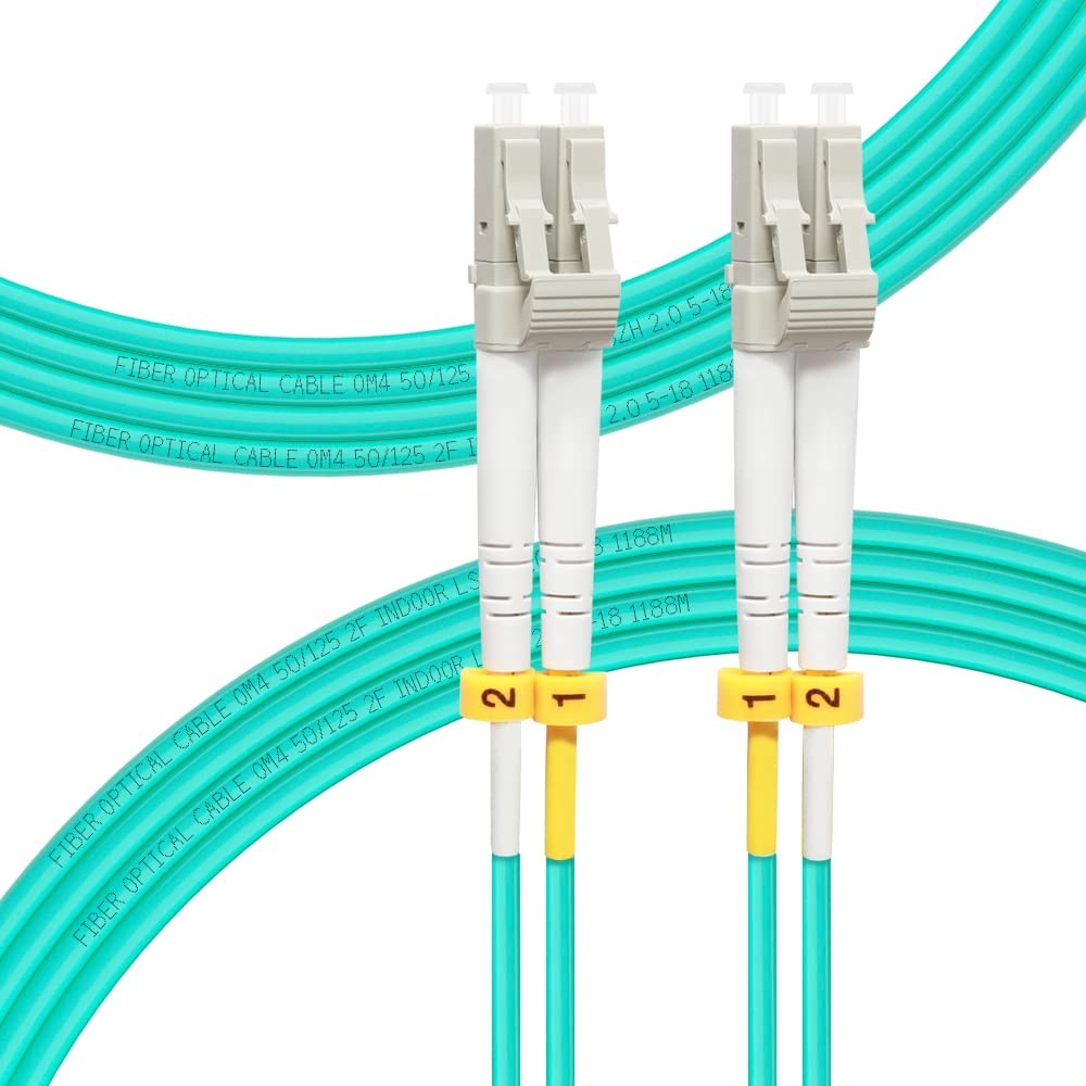 3M/10ft LC to LC OM4 Fiber Patch Cable Duplex 50/125um Multimode LSZH Cord