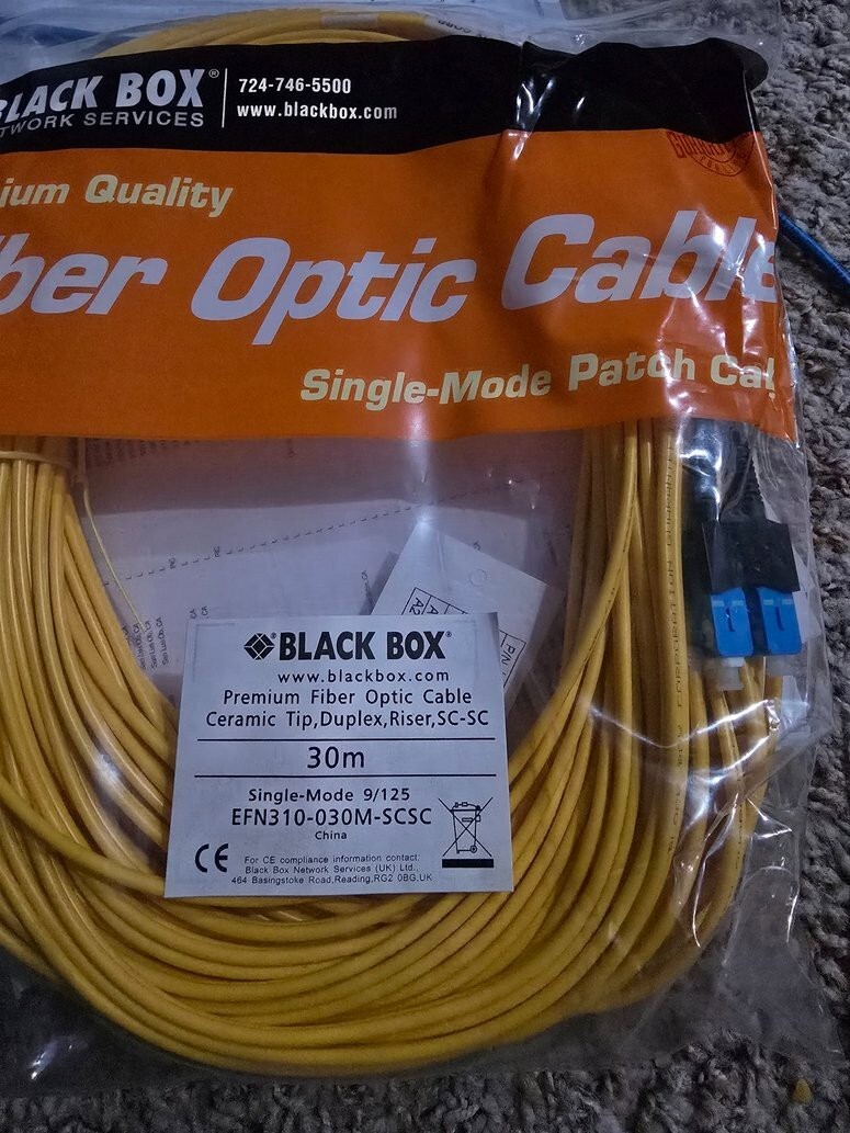 SM Duplex 30M 9/125um Fiber Optic Jumper Cable SC/UPC-SC/UPC single mode patch