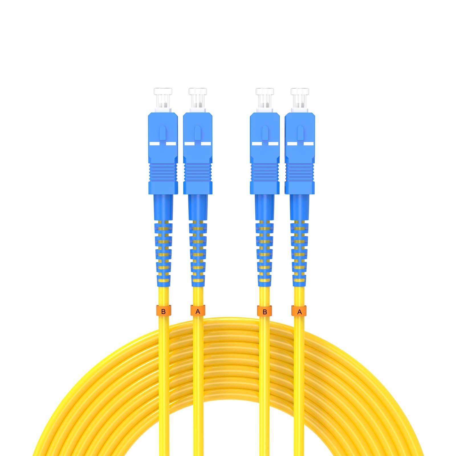 6Meters 20ft SC/UPC-SC/UPC Single-Mode Fiber Optic Cable SC to SC OS2 Jumper …