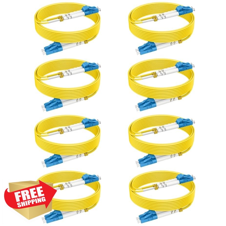 RamboCables OS2 LC to LC fiber 1.6ft 8 pack