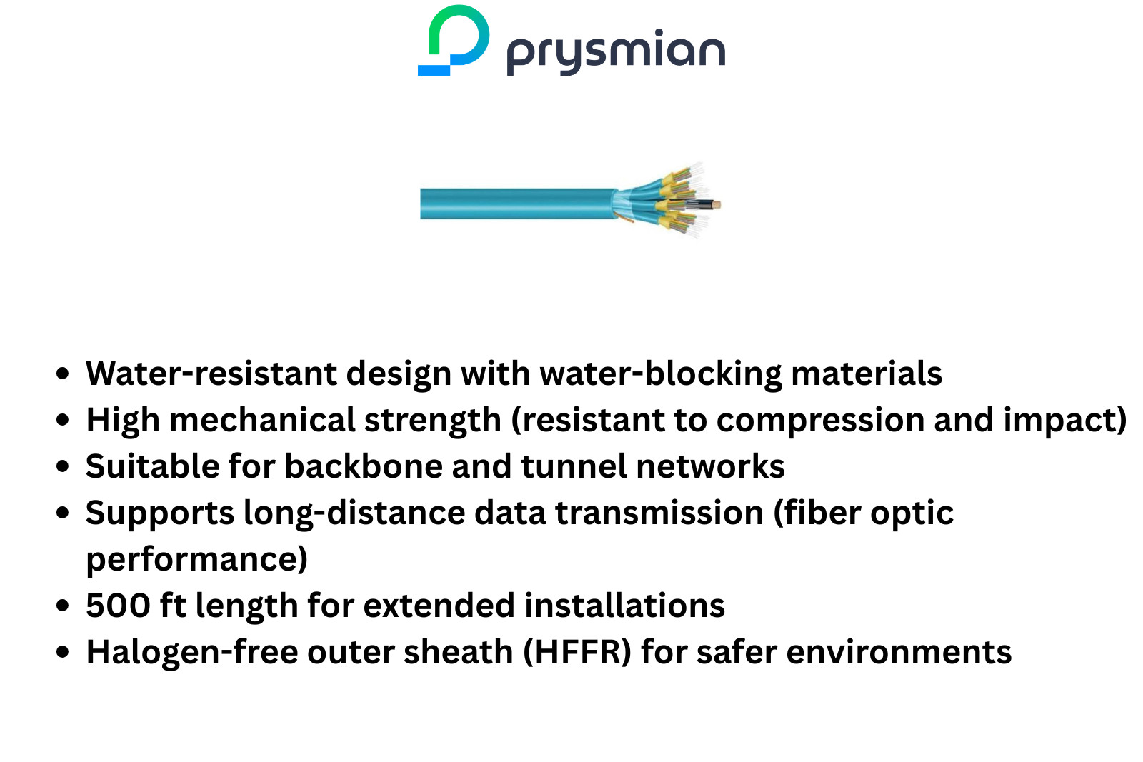 Prysmian FC1182AJ12HB048EB TB Plenum Cab,Armor 500 Ft