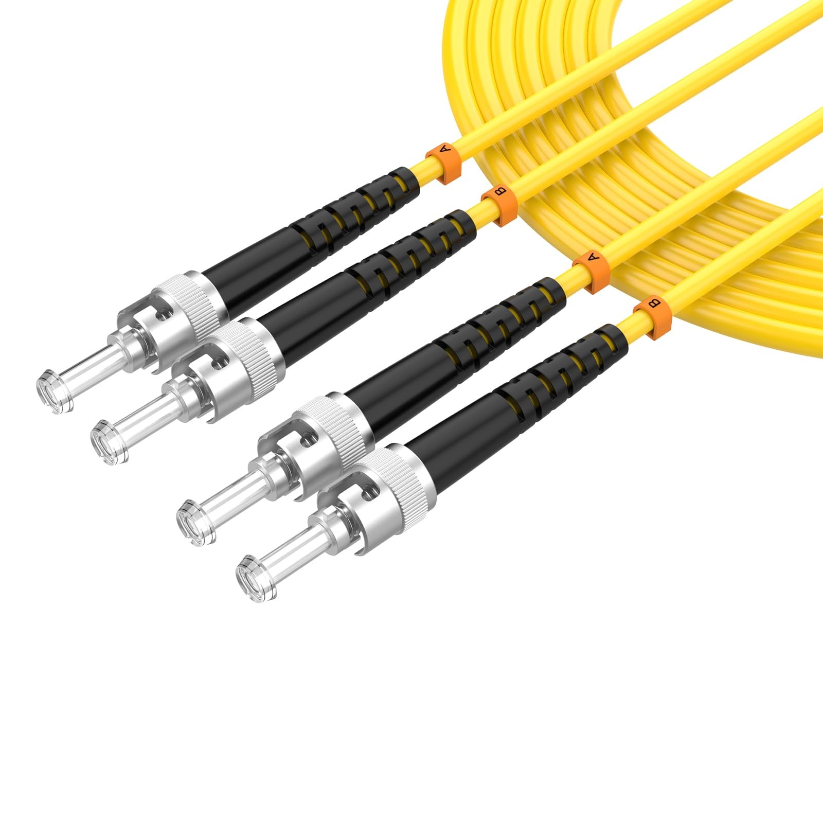 ST Fiber Patch Cable OS2 Single Mode Duplex 9/125m SMF LSZH 3m 9.8ft 1 PCS