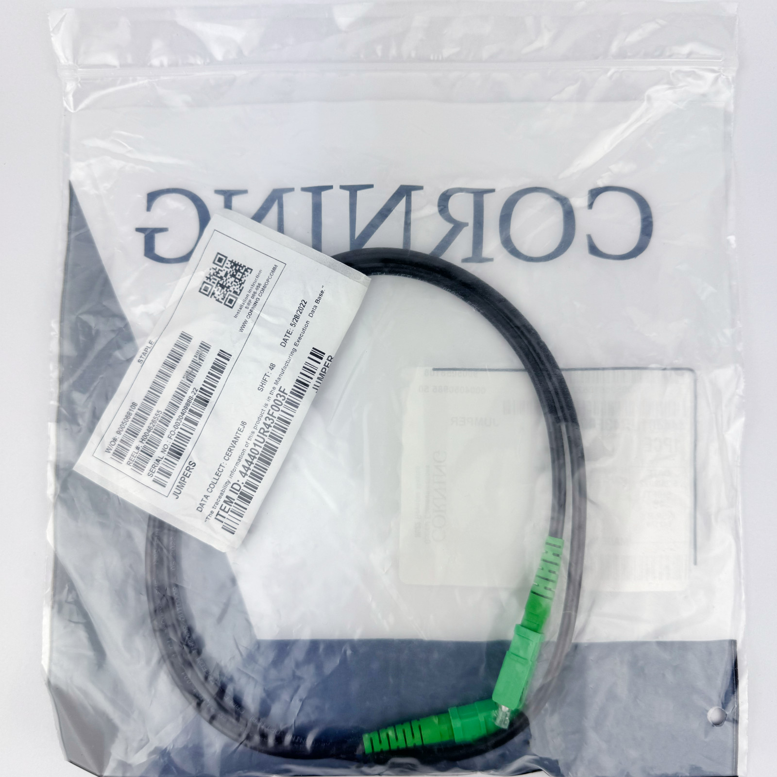 Corning Fiber Optic Jumper Ruggedized Drop 4.8mm SCAPC/SCAPC 3.000F