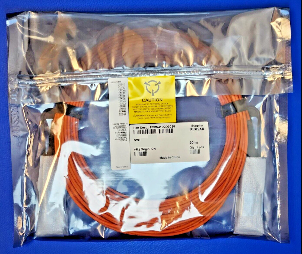 Finisar 3m 40Gbps QSFP+ Active Optical Cable FCBN410QD3C03 3m Cisco compatible