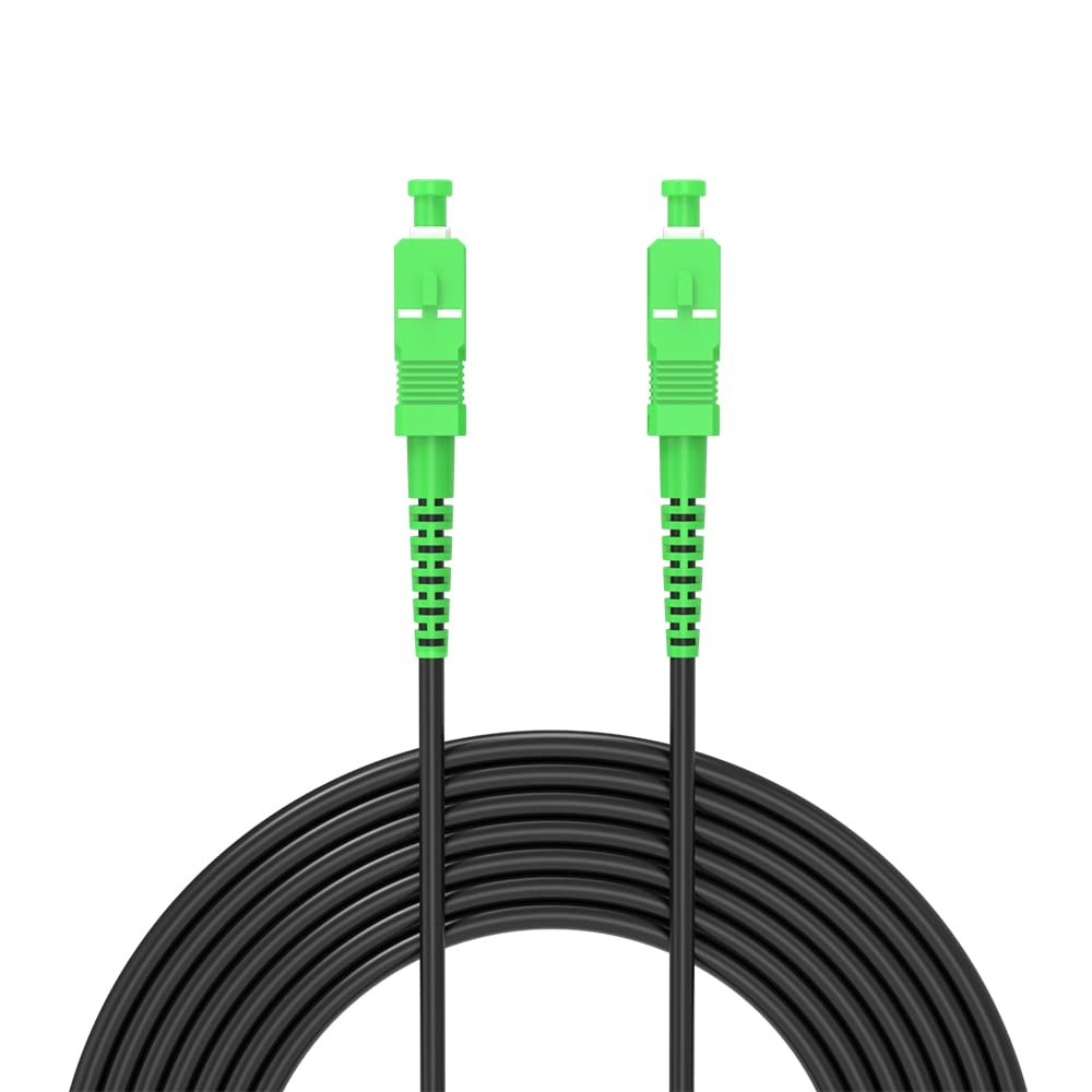 Jeirdus 50m SC/APC to SC/APC Outdoor Armored Singlemode Fiber Optic Cable 160ft