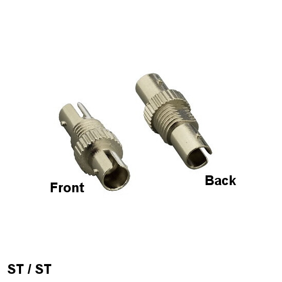 Kentek ST to ST Simplex MultiMode Fiber Optic Adapter Coupler Thread Mount Metal