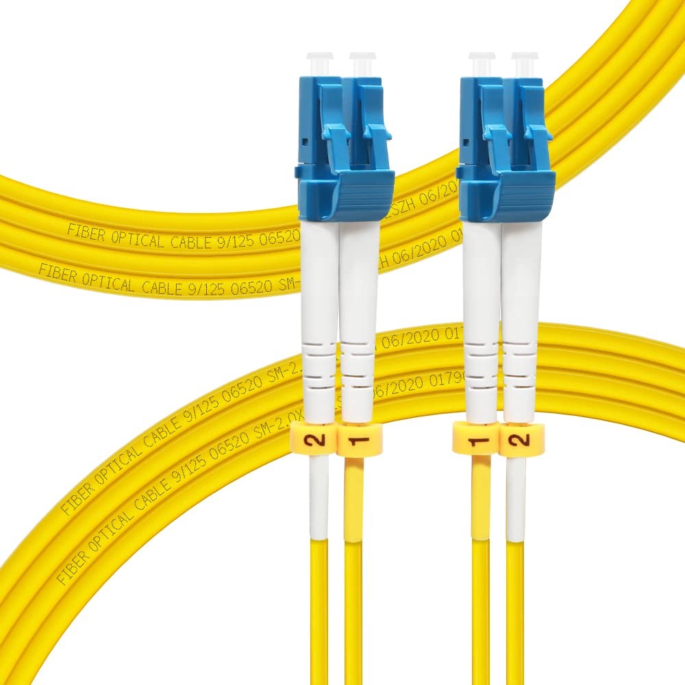 4 PCS 5M 16ft OS2 LC to LC Fiber Patch Cable 1G 10GB Single Mode Duplex