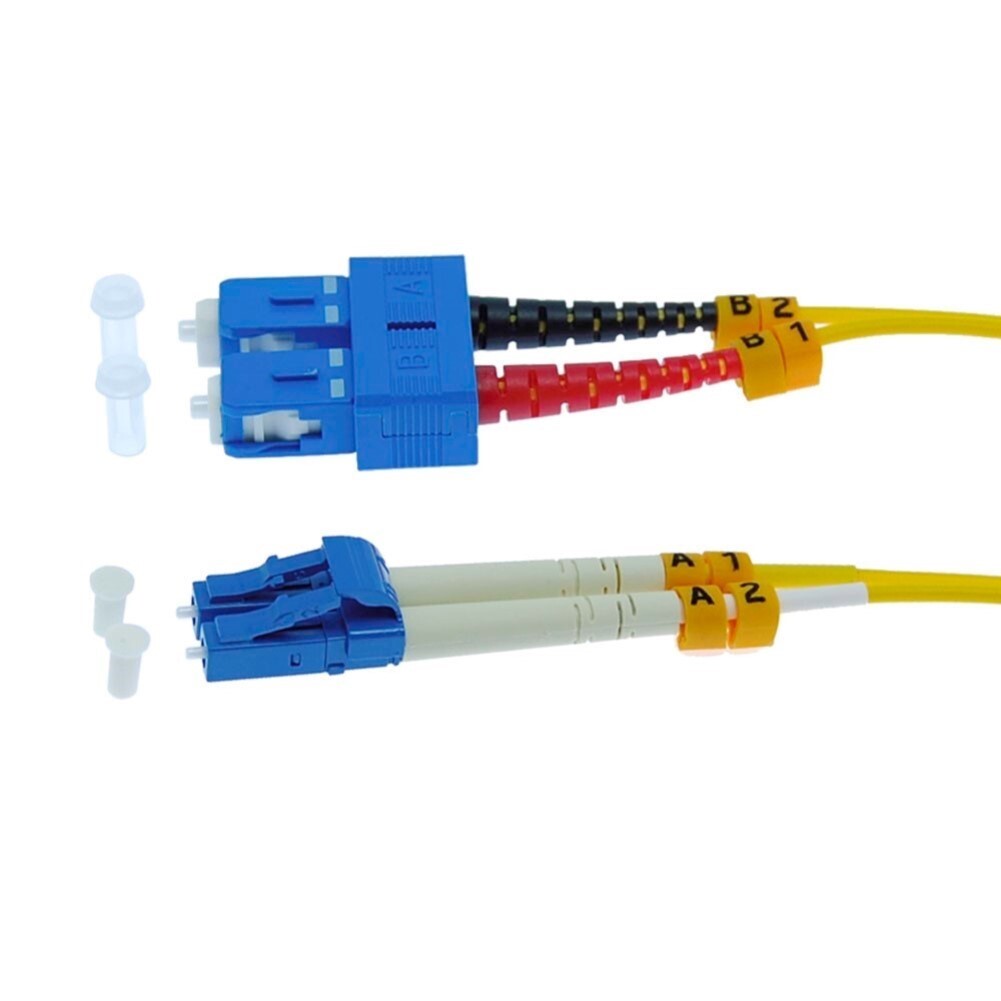3m 10FT LC-SC Fiber Optic Cable Duplex Singlemode 9/125 Optical Network Cord