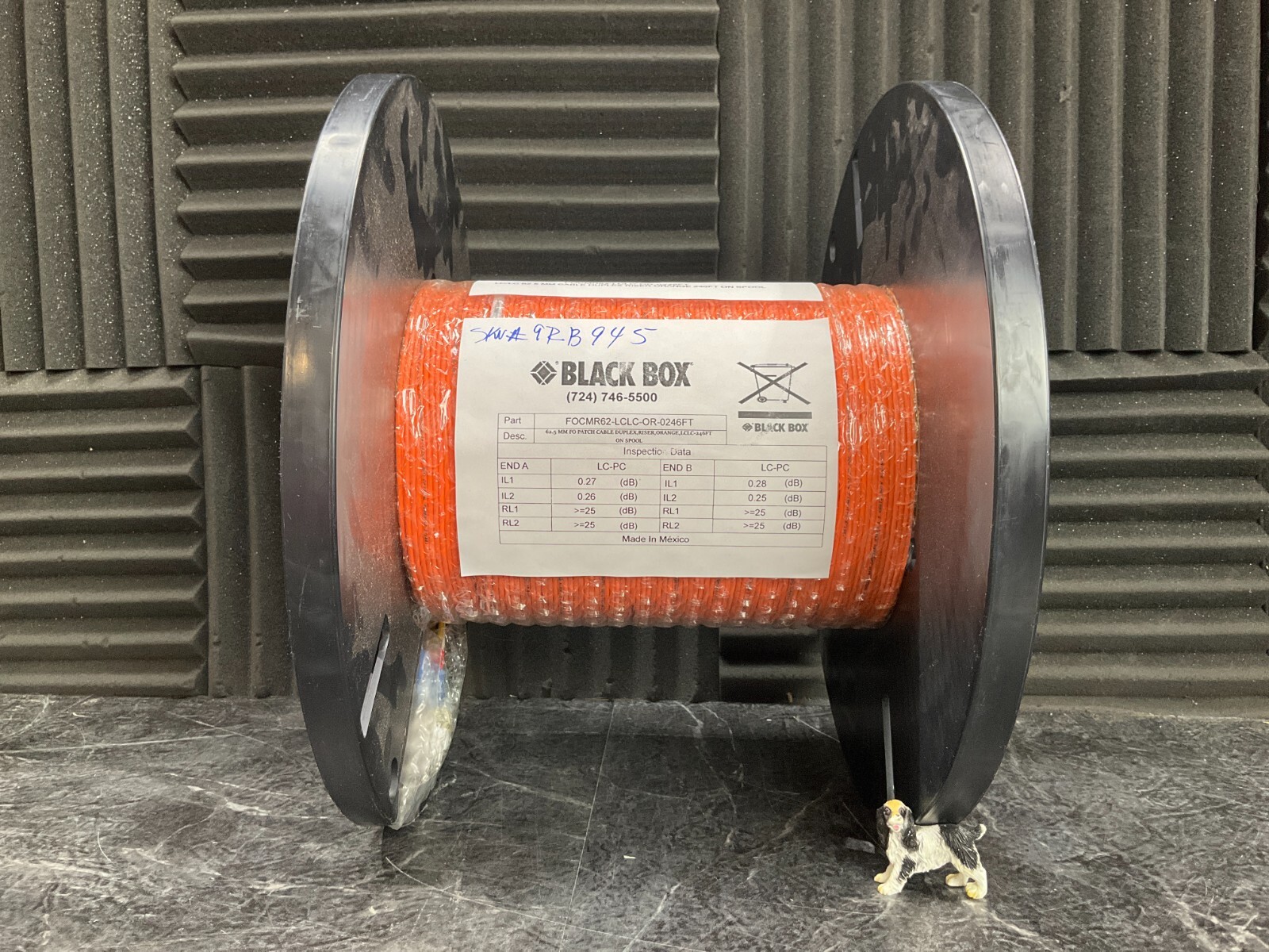BlackBox LC LC Duplex Fiber Patch Cable FOCMR62-LCLC-OR-279 ✅❤️️✅❤️️ NEW