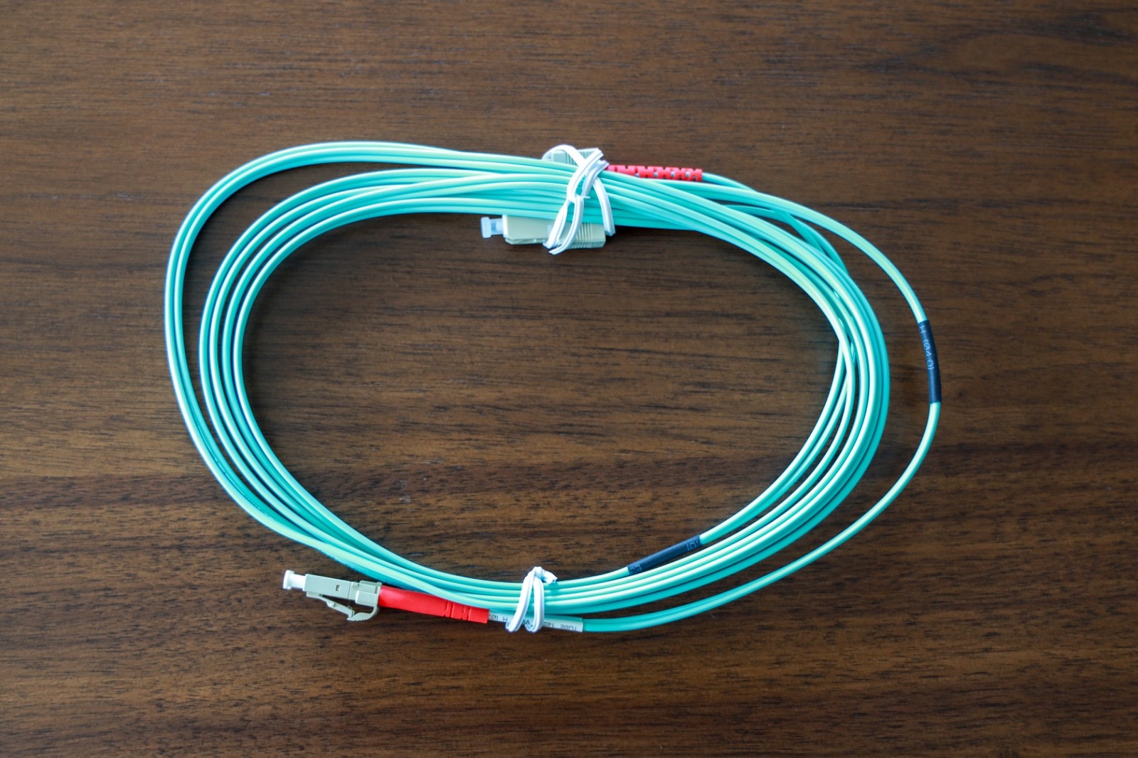 C2G 3m LC to SC Duplex OM3 10G Multimode Fiber Patch Cable Aqua – New