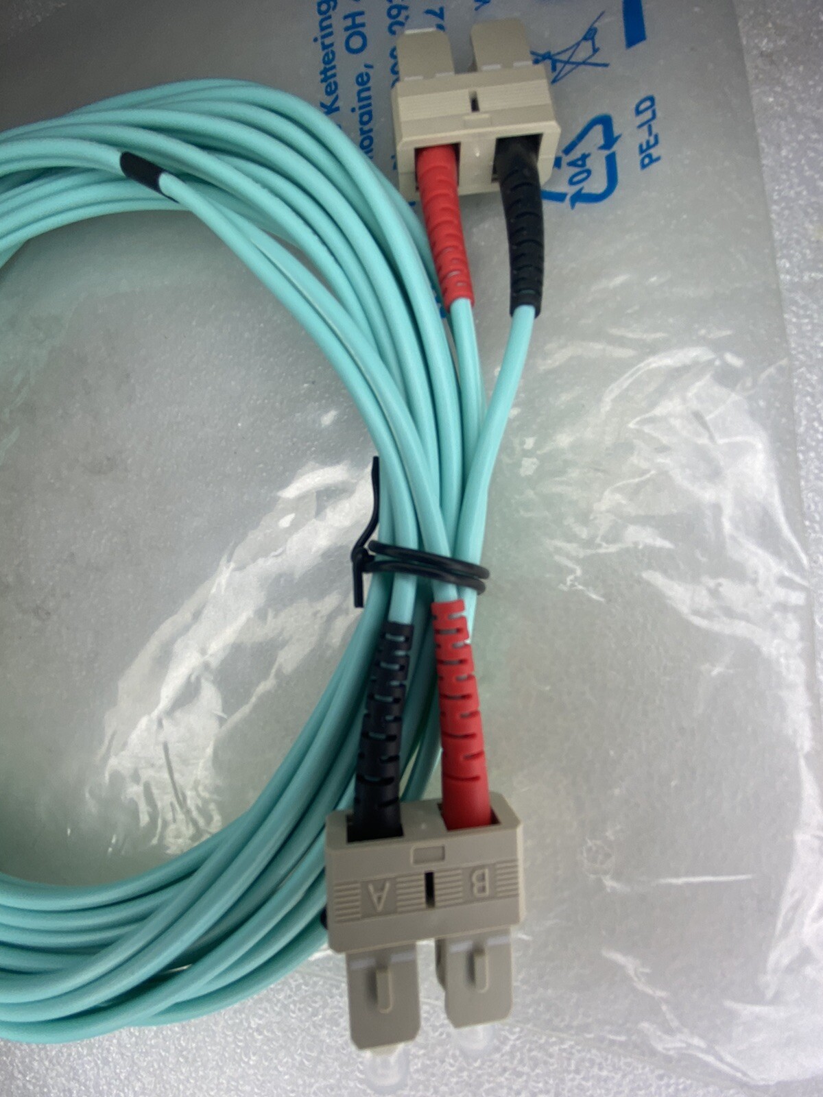 C2G #33060 5m SC-SC 10GB 50/125 OM3 Duplex Multimode PVC Fiber Optic Cable, New