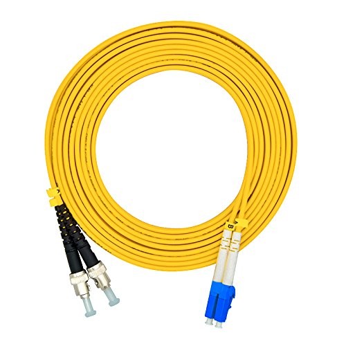 20Meters 65ft LC To ST Duplex 9/125 SingleMode Fiber Optic Cable Patch Cord