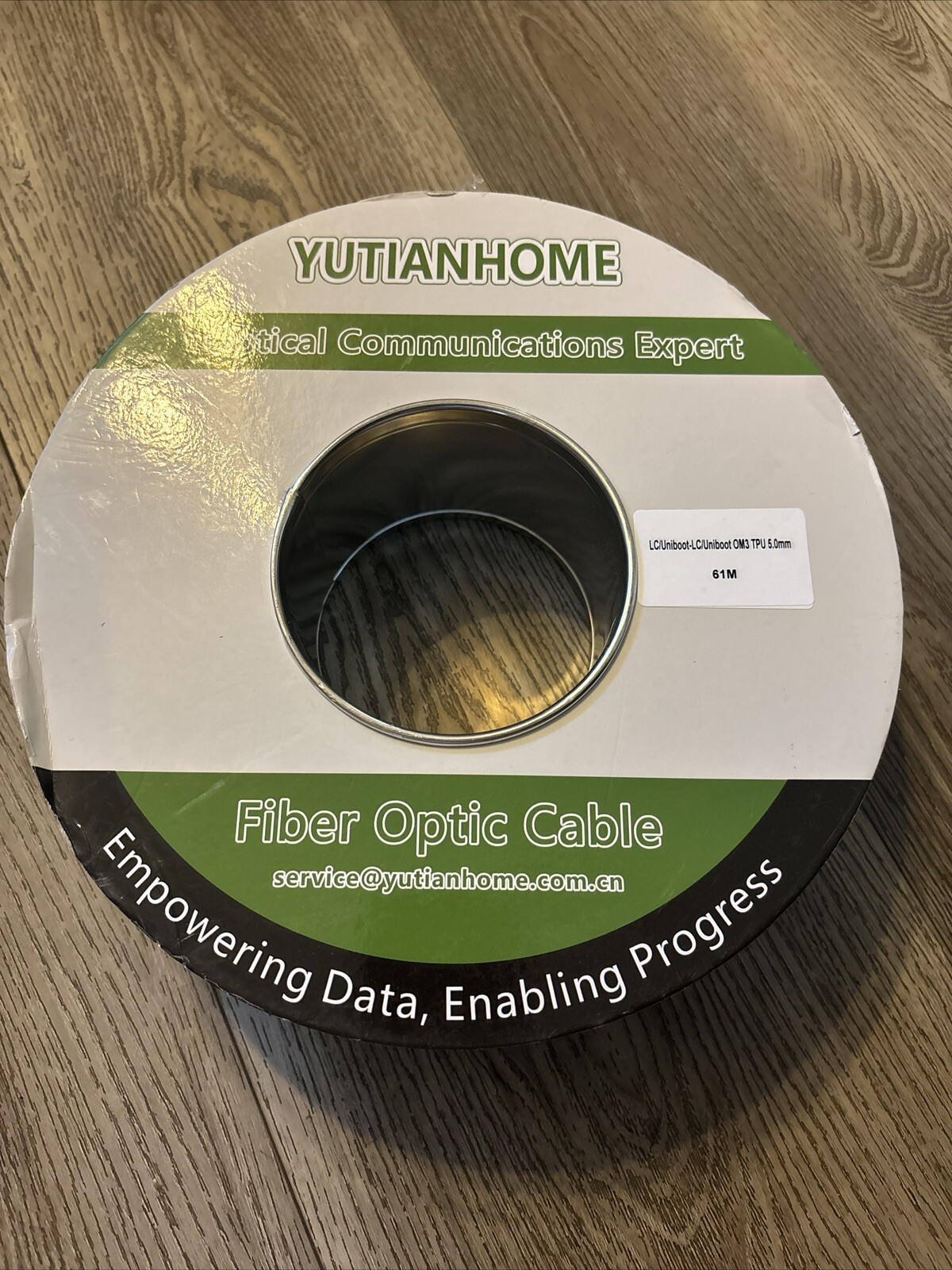 200ft/61m OD-5mm Industrial TPU OM3 Fiber