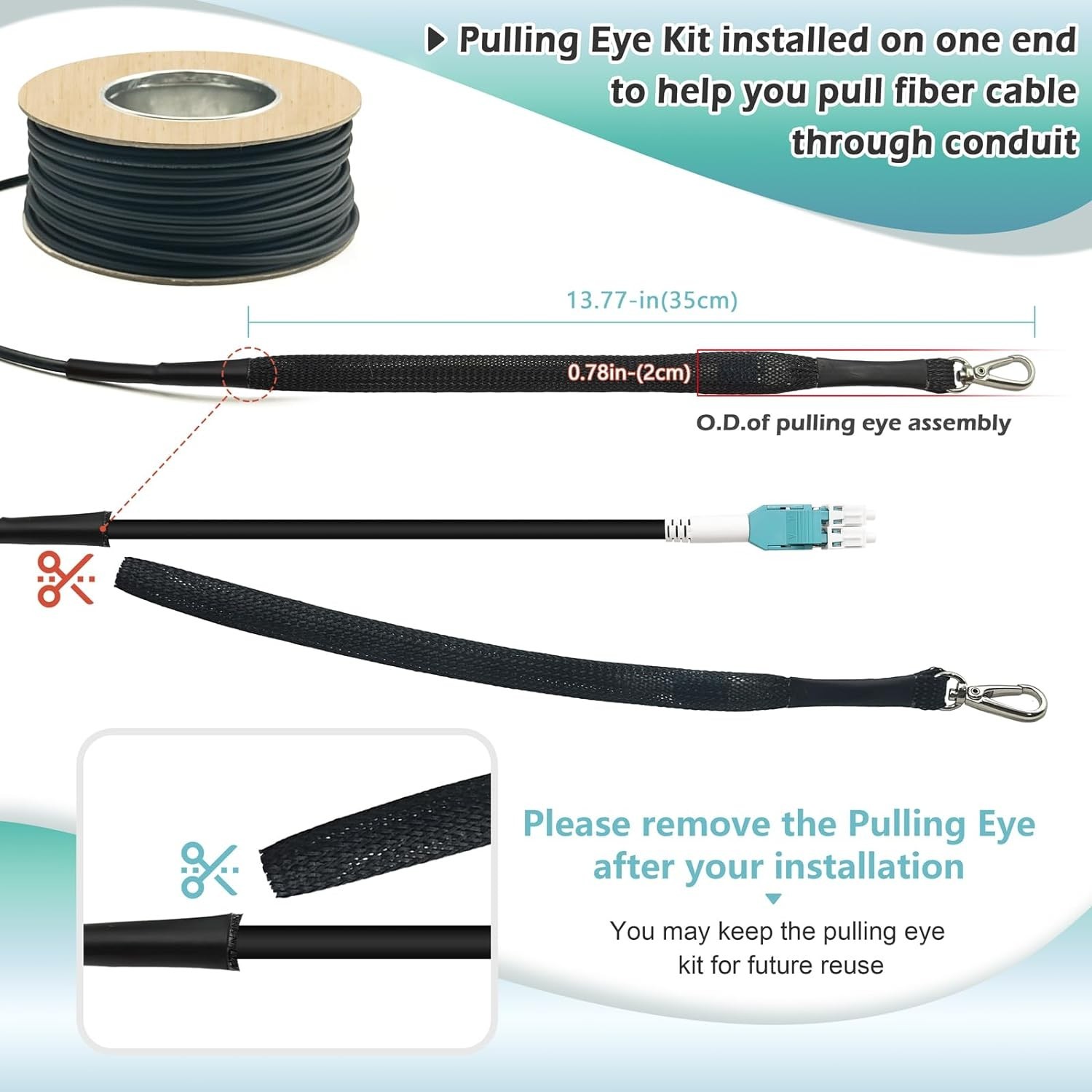 165ft LC to LC Outdoor Armored Fiber Patch Cable