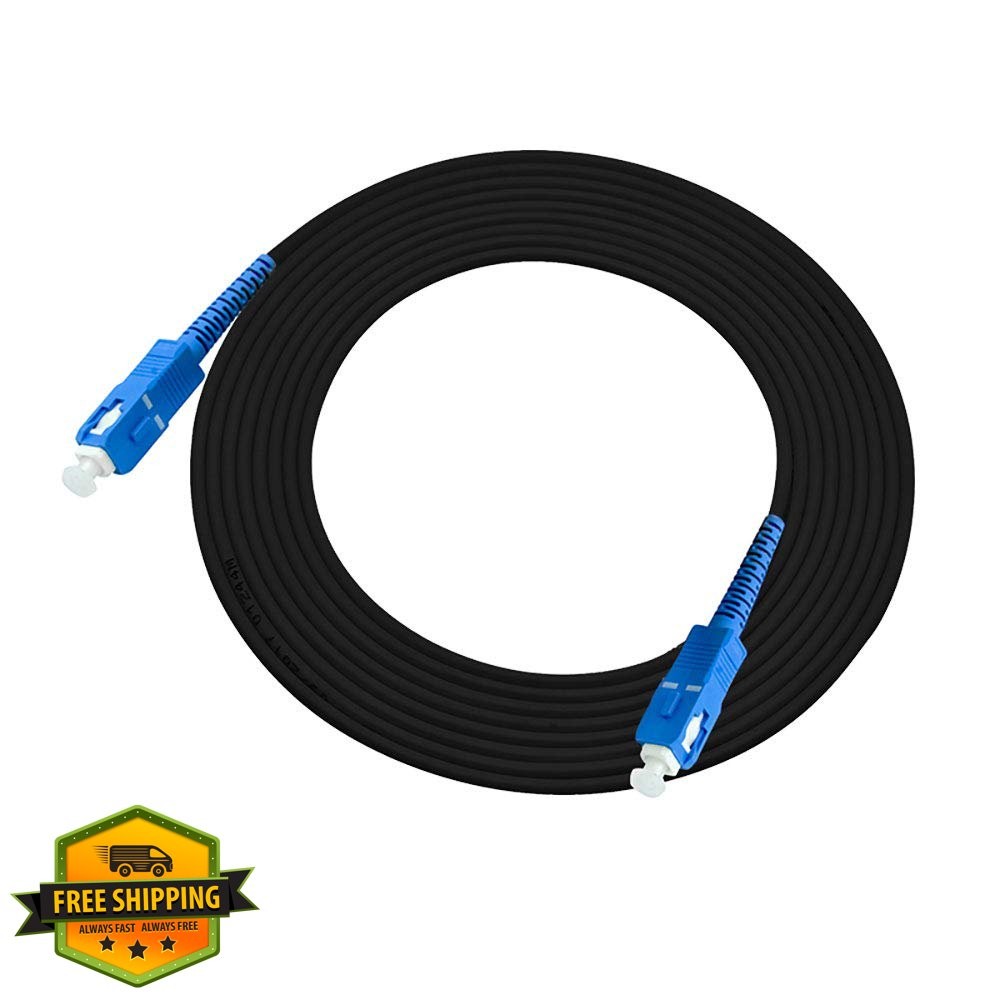 Jeirdus 10M SC to SC Armored Fiber Optic Cable Simplex SMF