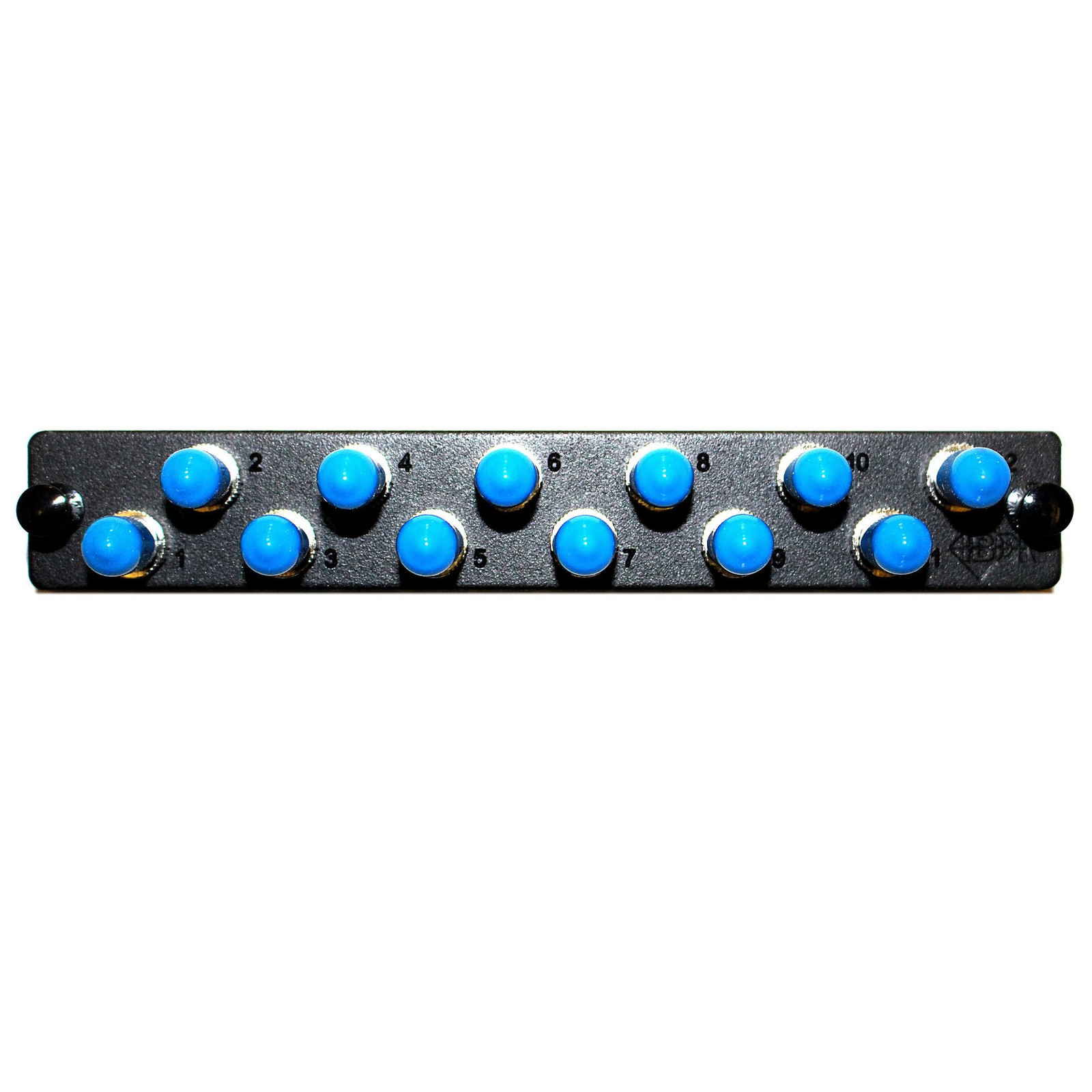 BELDEN IBDN AX100080 FIBER OPTIC ADAPTER, 12 ST, SIMPLEX, LOADED PANEL