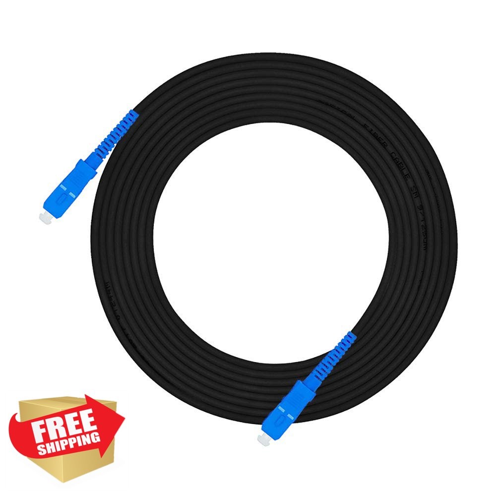 Jeirdus 10M SC to SC Armored Fiber Optic Cable Simplex SMF