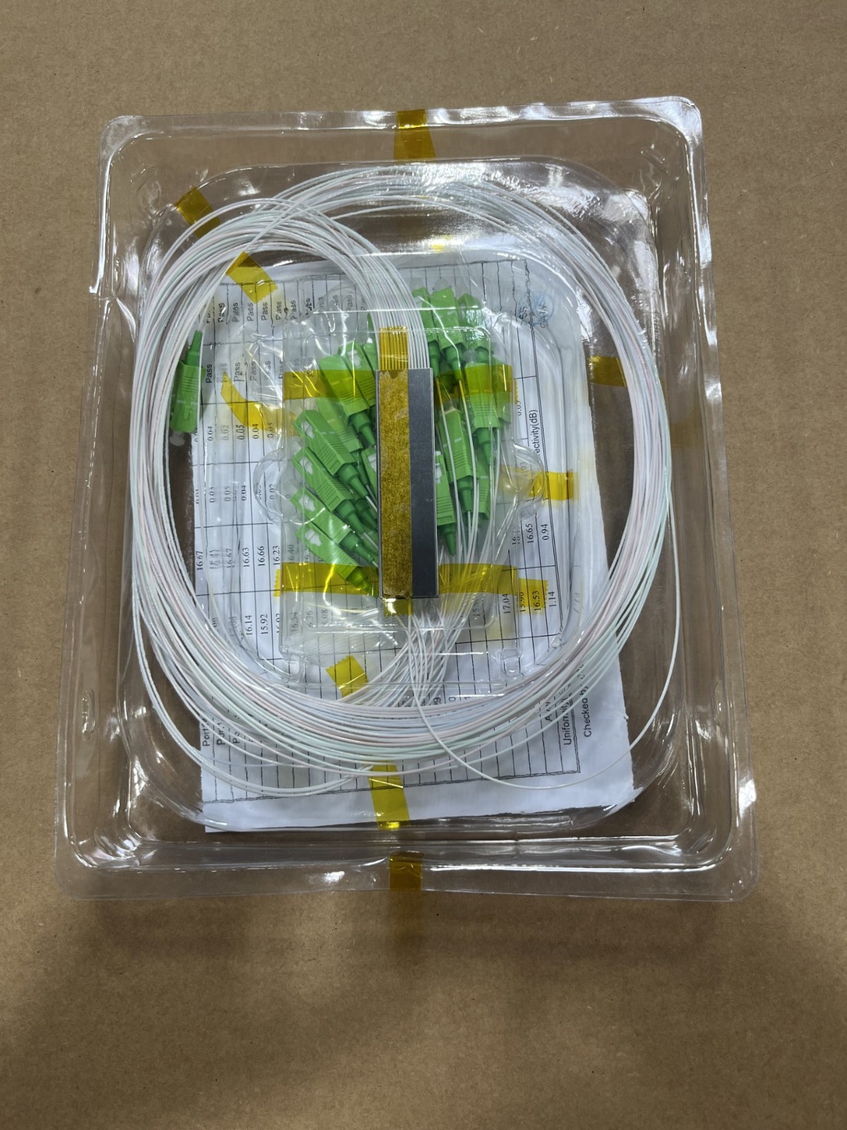 1 x 32 SM PLC Splitter, 900um Input & Output Legs, SCAPC Connectors – 1 Meter
