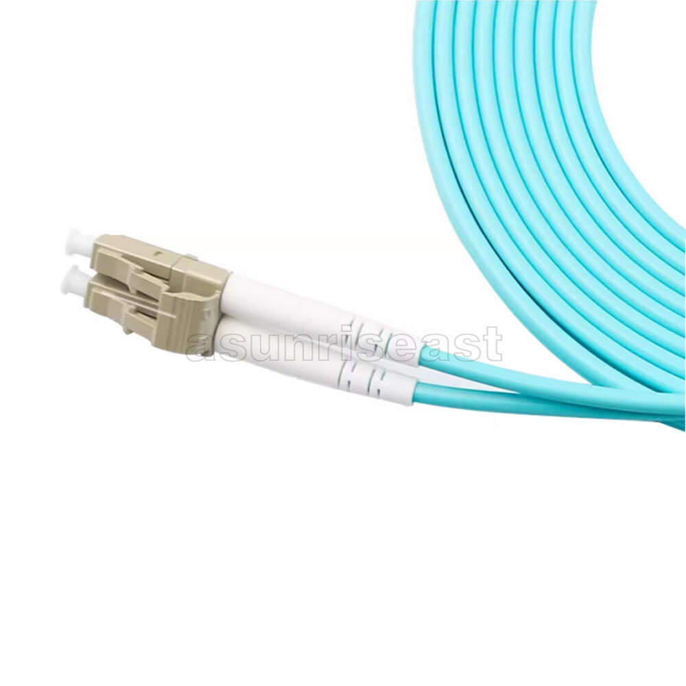 LC UPC to LC UPC 10G OM3 Multimode Duplex Fiber Optic Patch Cord Cable 1-40m lot