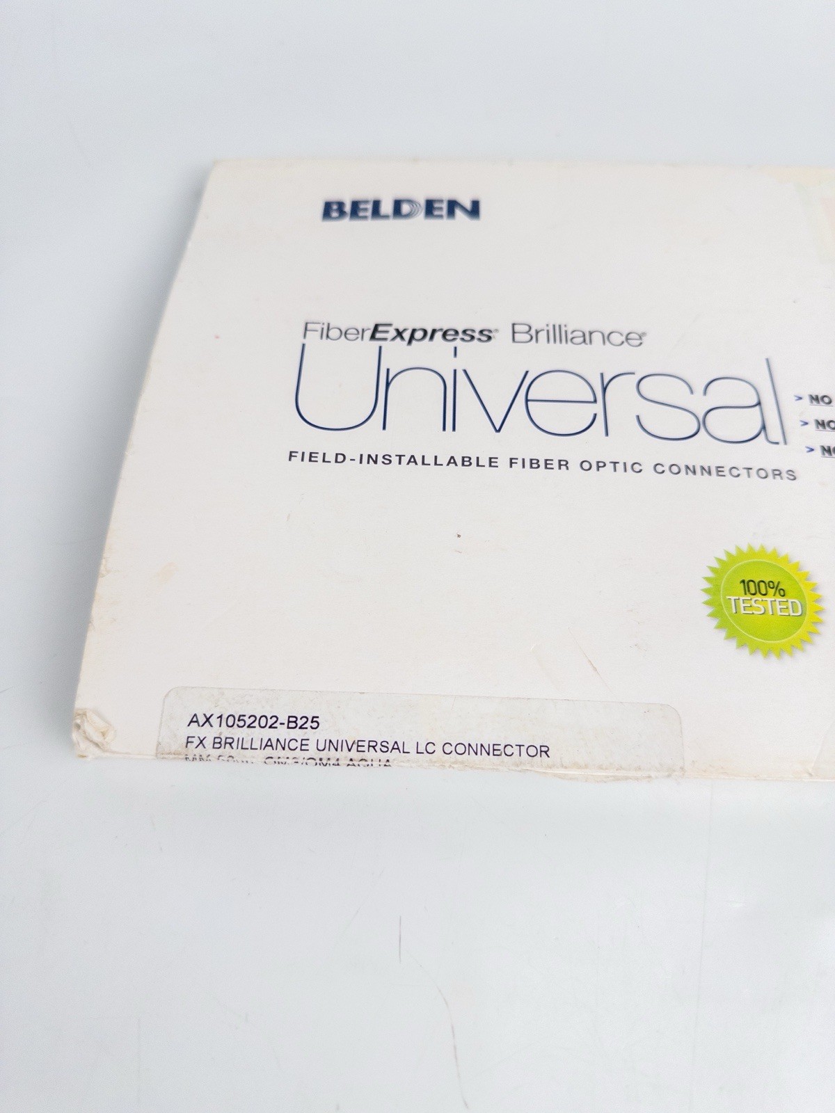 Belden AX105202-B25 FX Brilliance LC Connector OM3 OM4 MM 50um AQUA NEW