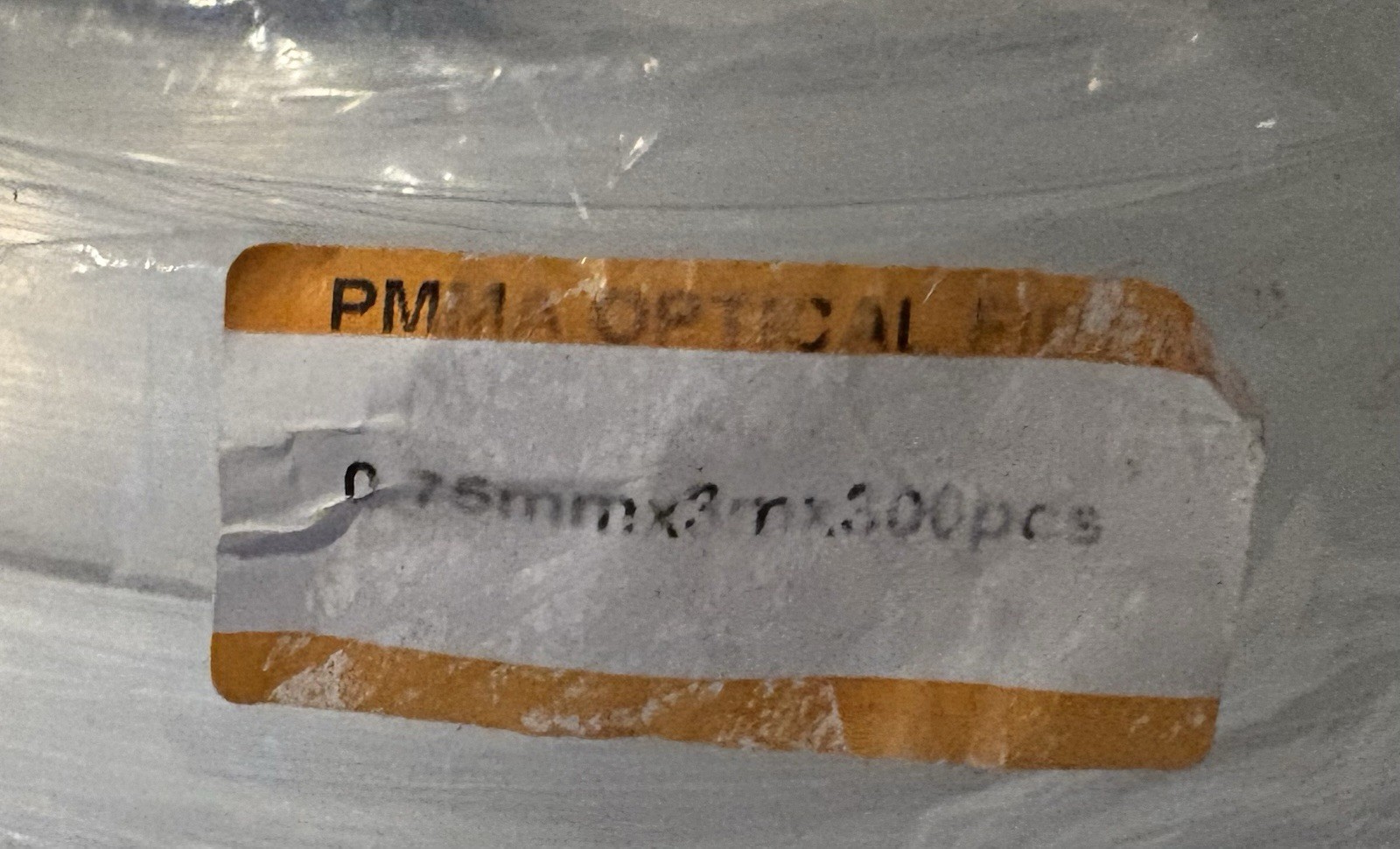 PMMA Optical Fiber Light End Glow Cable .75mm X 3m 300 Pieces PG LED Connector
