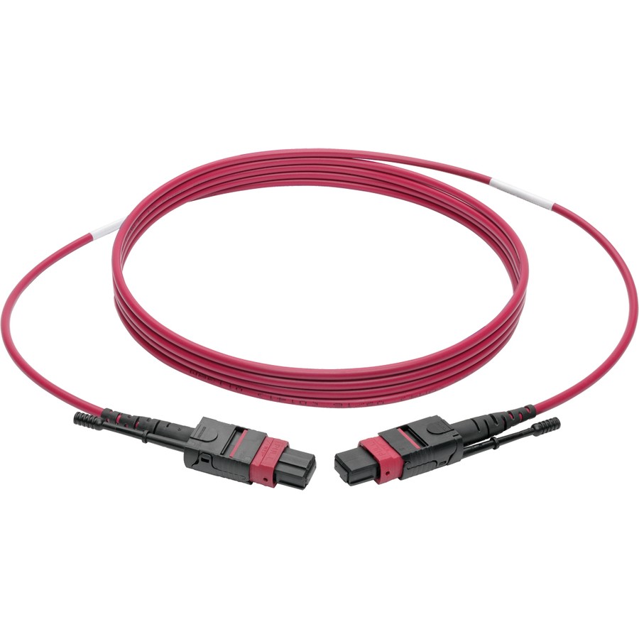 Tripplite N84503M12MG 3M MTP MPO Patch Cable OM4 12 Fiber Magenta