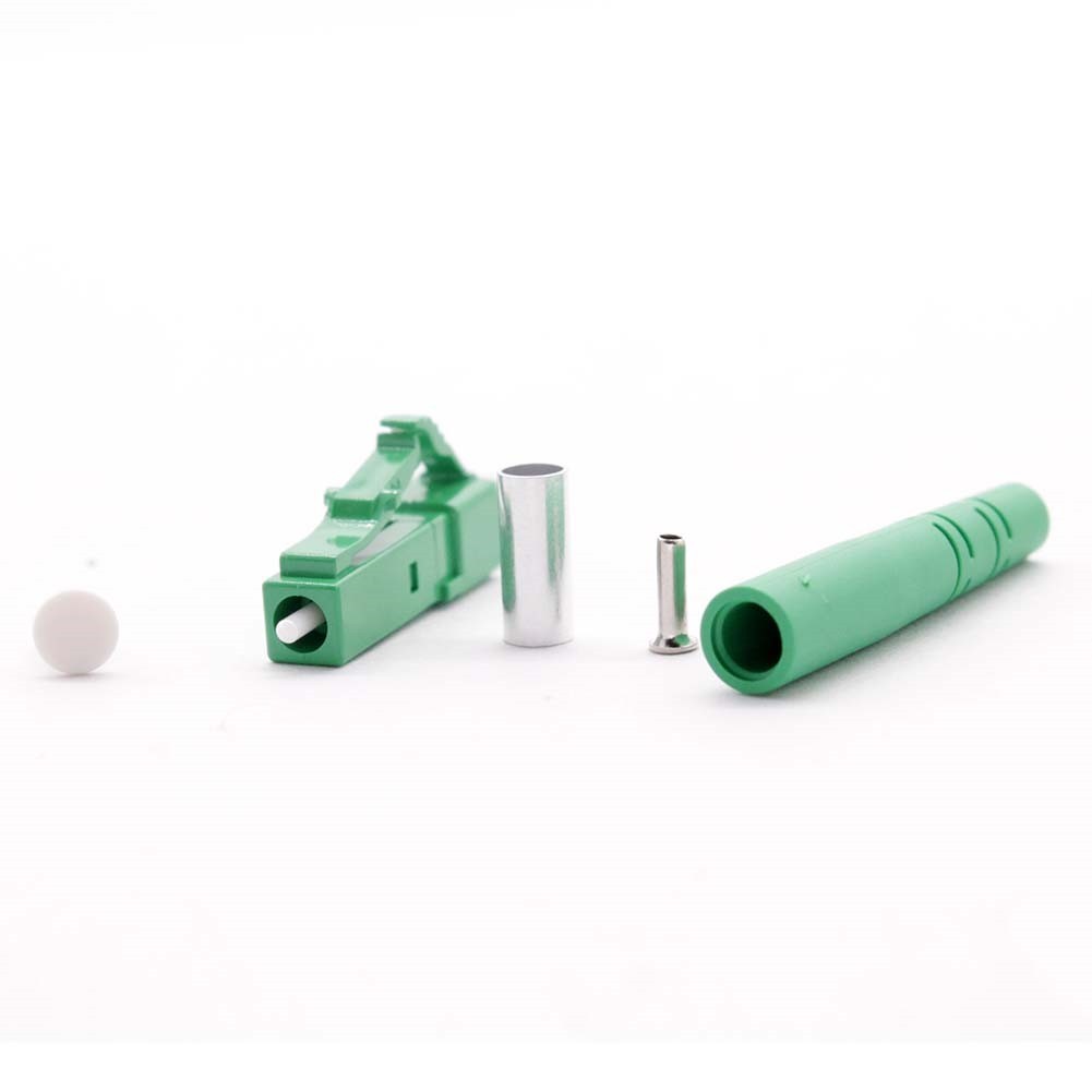 10x LC/APC Fiber Optic Single Mode Simplex Optical Connector Adapter 3mm Green