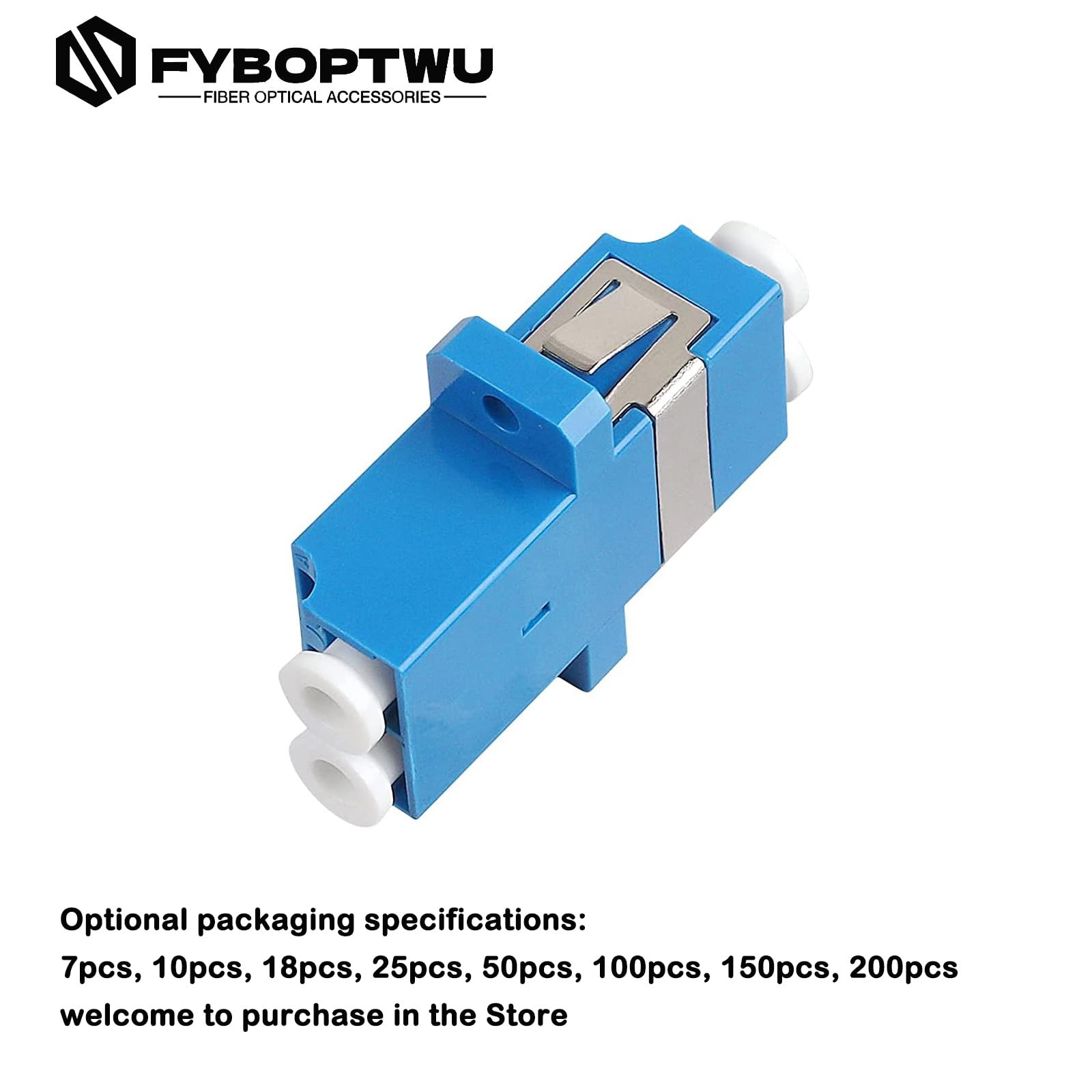 18 PCS LC Fiber Optic Coupler Adapter To LC Duplex Singlemode SM Connector