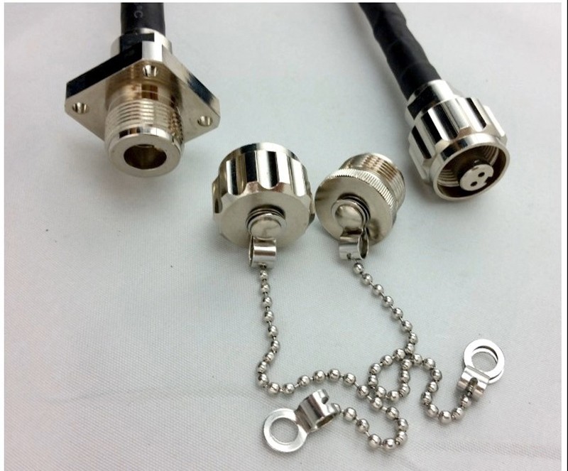 60M~150M Outdoor Waterproof Optic Fiber Cable Connector ODC 2 Cores Socket Cable
